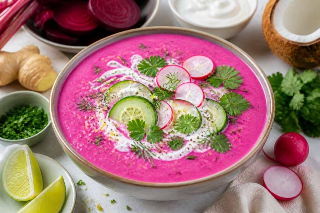 Chłodnik litewski aux notes exotiques : recette traditionnelle revisitée