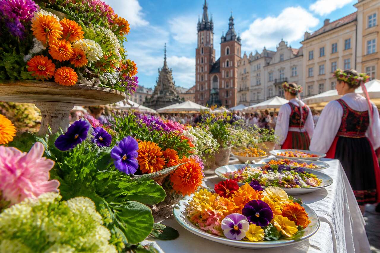 Le festival culinaire des fleurs comestibles en Pologne
