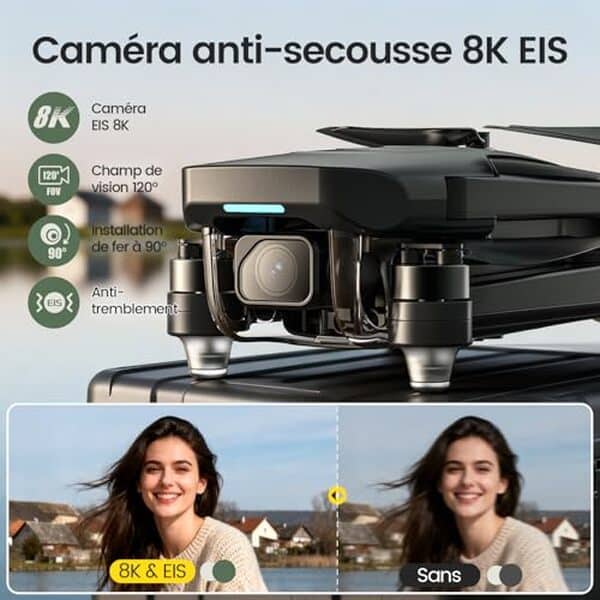 Découvrez notre test détaillé du drone Holy Stone HS175G avec caméra 8K EIS. Caractéristiques, performances et avis pour bien choisir votre premier drone GPS.