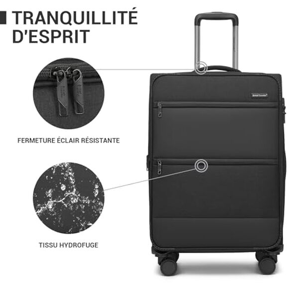 Découvrez notre test détaillé des valises souples British Traveller TSA noir : capacité, sécurité, design et durabilité pour vos voyages en toute confiance.
