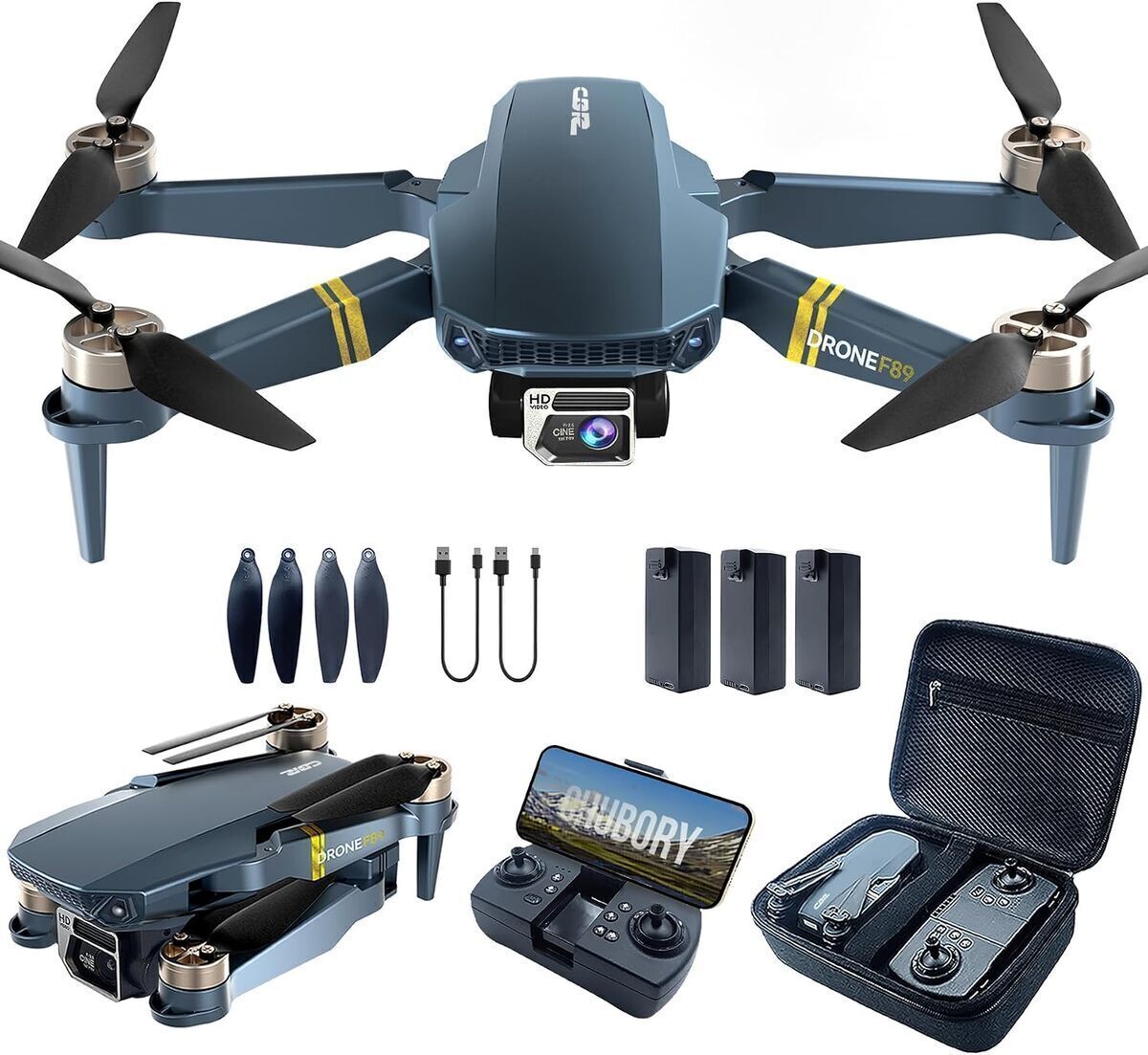Test drone quadcoptère pliable : caméra 4K et 84 min de vol
