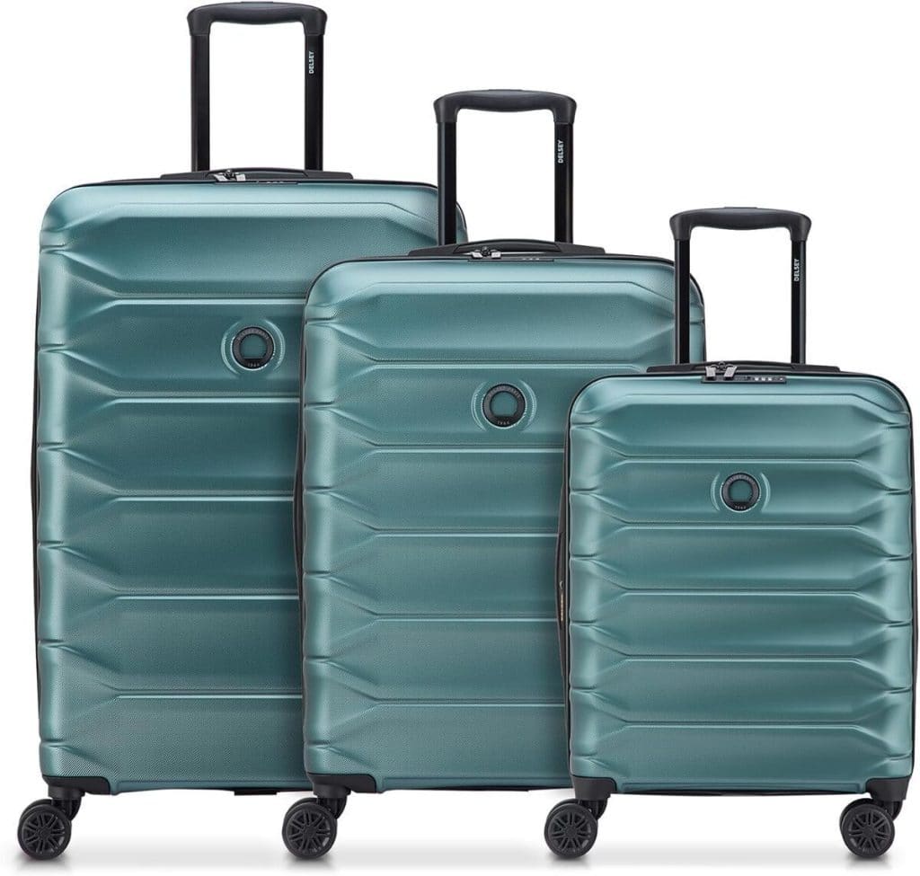 Test du set de bagages rigides Delsey Meteor pétrole