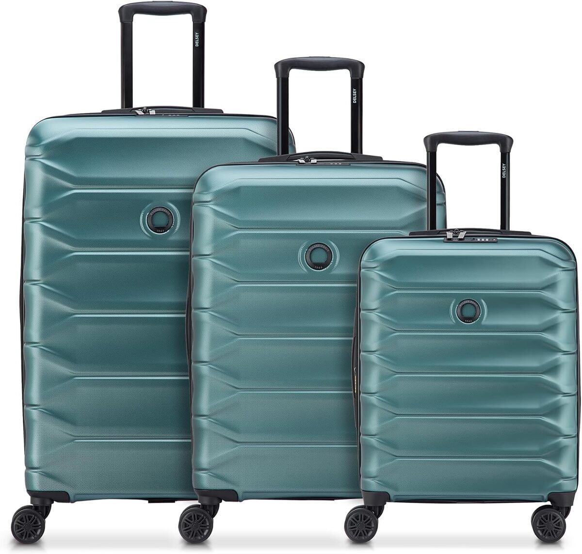 Test du set de bagages rigides Delsey Meteor pétrole
